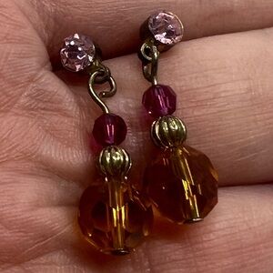 Bright dangle earrings